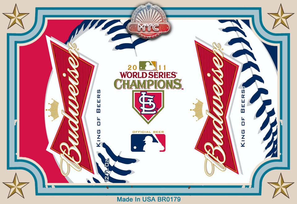   St Louis Cardinals World Series Champions Beer La Fridge Magnet