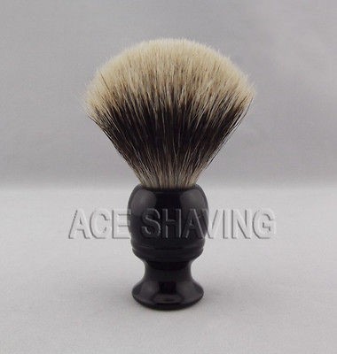 Finest Badger Hair Shaving Brush Faux Ebony Handle New Promotion