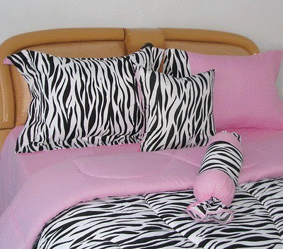 Pcs ZEBRA LUXURY BED IN A BAG QUEEN KQ240