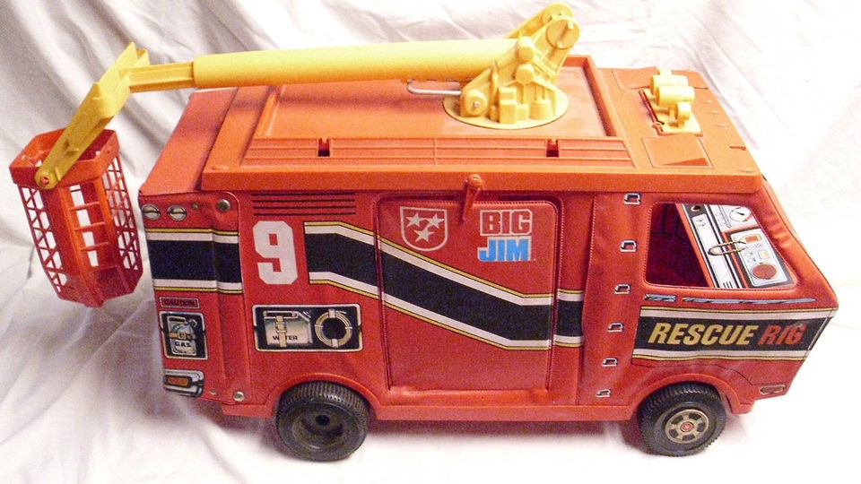 MATTEL BIG JIM ACTION FIGURE RESCUE RIG VAN PLAYSET 1970s