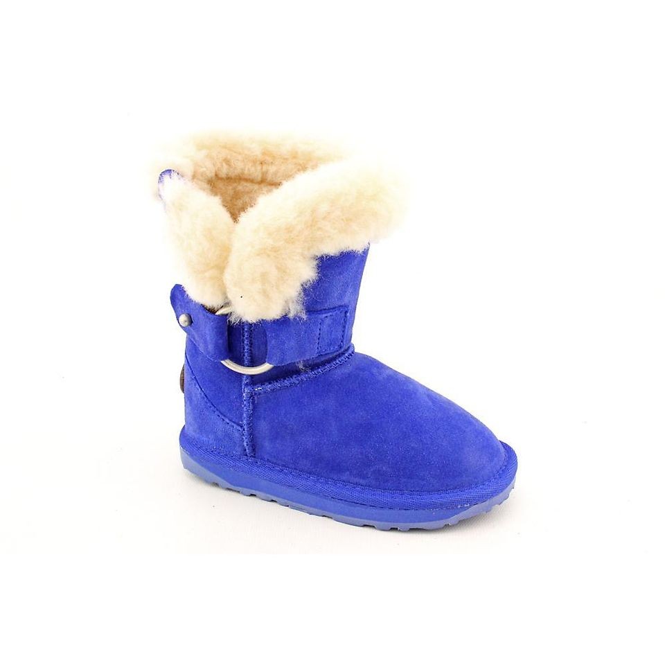 Emu Australia Birkdale Lo Toddler Girls Size 8 Blue Regular Suede 