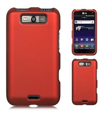   RED Hard Skin Cover for Sprint LG VIPER 4G LS840 Protector Case SHELL