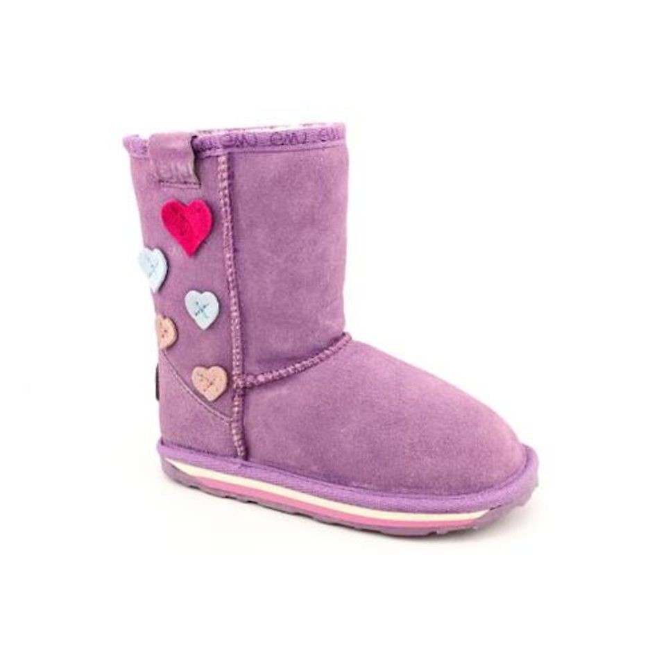 Emu Australia Karama Toddler Girls Size 8 Purple Regular Suede Winter 