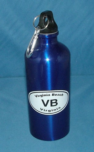 VIRGINIA BEACH VA ALUMINUM GATORADE/WATER 24OZ BOTTLE