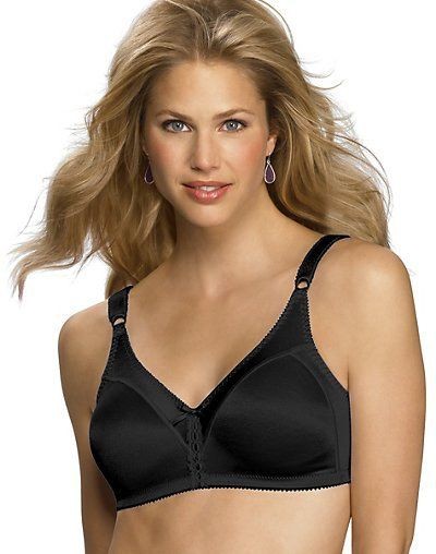 BALI Double Support Wirefree Bra Style 3820 White & Black