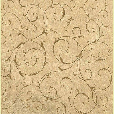 Wall Stencil Lily Scroll   Reusable stencils for easy DIY Wall decor