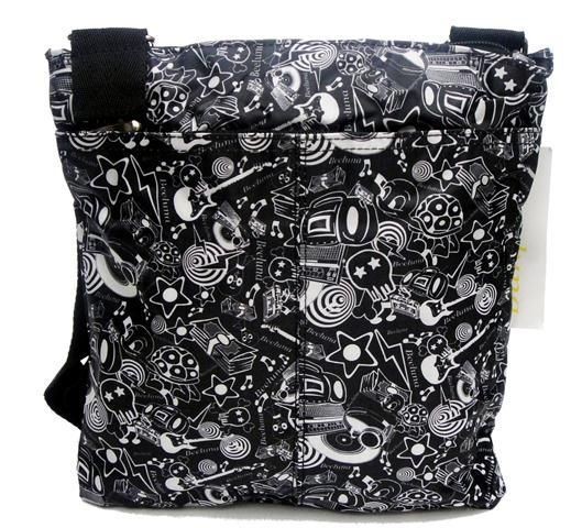   80s Cross body Shoulder Bag Boombox Skulls Stars Retro Handy Size NEW