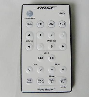 BOSE Wave Radio II AWR1B1 AWR1B2 remote Contral white