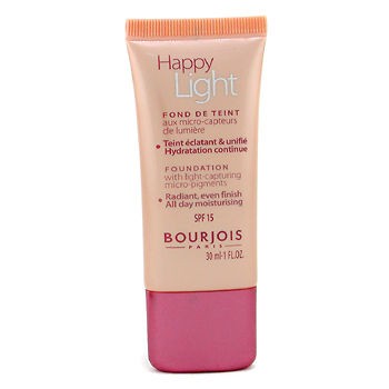 BOURJOIS HAPPY LIGHT FOUNDATION # 10 BEIGE CLAIR NEW