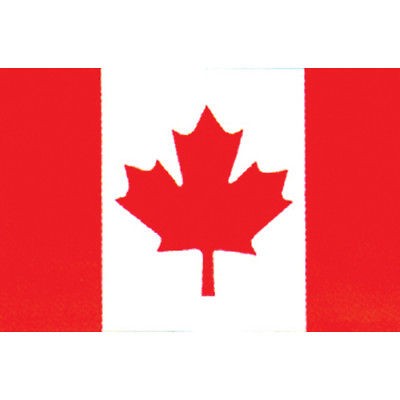 CANADA MAPLE LEAF NATIONAL BRIGHT FLAG   w/2 Grommets, 3 x 5 Foot