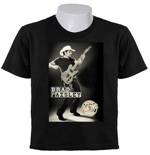 BRAD PAISLEY Country Music TOUR 2012 T SHIRTS TRIBUTE bp2