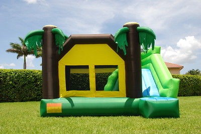 Jungle Theme Bounce House Inflatable Bouncer Moonwalk Jumper Jump 