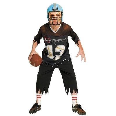 QUARTERBACK ATTACK Boys Small Football Player Costume Mask Child Kids 