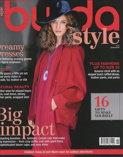 Burda Style Magazine 11/11 fashion sewing BIG IMPACT