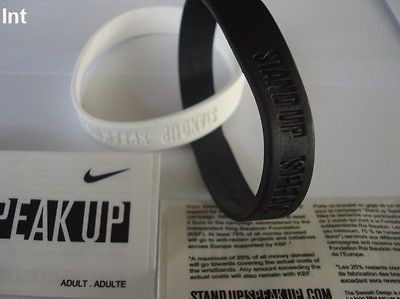   Bracelet STAND UP SPEAK UP Anti Racism MESSI ROONEY RONALDO BECKHAM