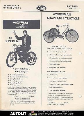 1950 Whizzer Motorbike Kingston Roller Skates Brochure