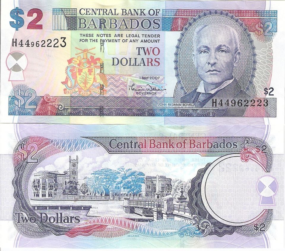   Dollar Banknote World Money UNC Currency Note Caribbean BILL p66 2007