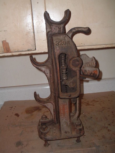 Vintage Simplex No 320A 5 Ton Reel Jack Railroad/House​/Barn