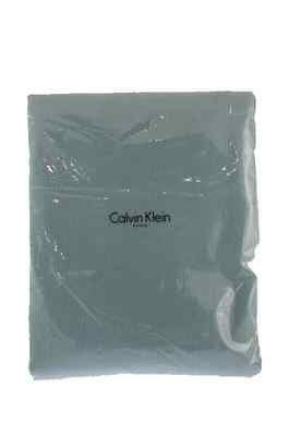 Calvin Klein NEW Text Diamond Green Cotton 90X95 Coverlet Bedding 