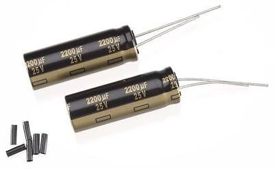 NEW Tekin Power Capacitors 25V 2200UF 4S/5S Lipo (2) TT3544 NIB