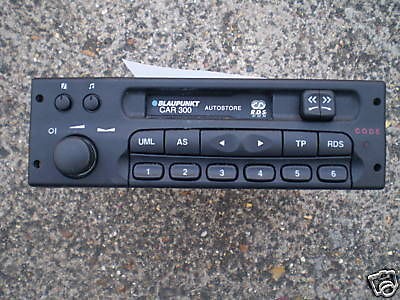 blaupunkt vauxhall radio cassette car 300 code