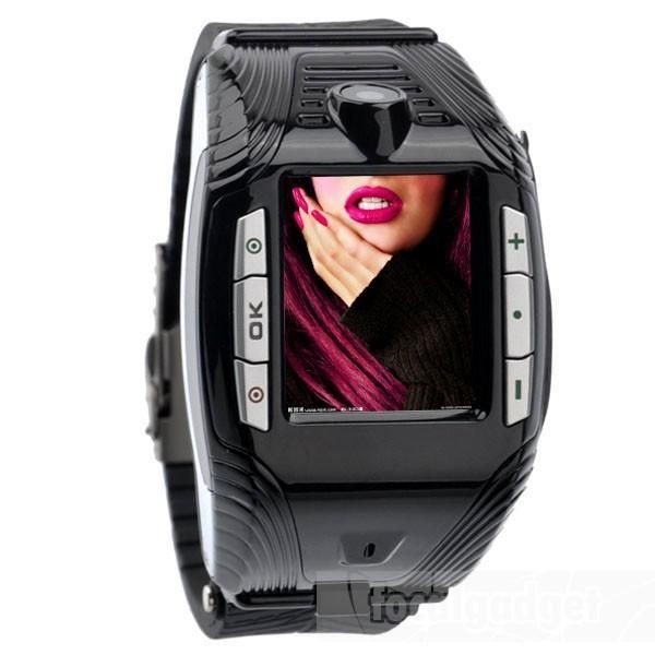   sport Watch Phone Tri Band Bluetooth  Mp4 player with 2GB card