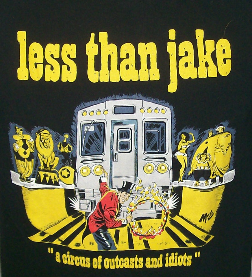 Less Than Jake “A circus of outcasts and idiots” Concert T Shirt 