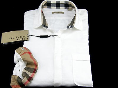   Brit White RETRO 1930s Casual Dress Nova Check Men’s Shirt M