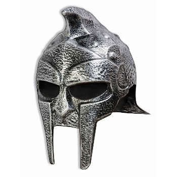 Mens Adult Silver 2 Pc Warrior GLADIATOR Costume Helmet
