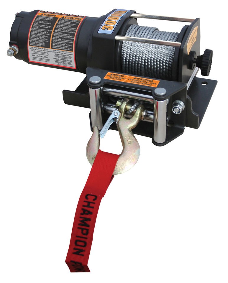 Champion 3000 lb. ATV/UTV Power Winch Kit C30145