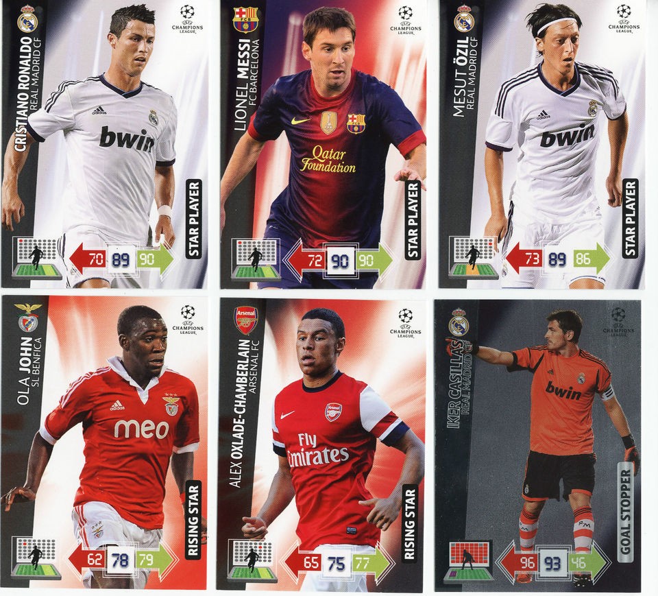 PANINI ADRENALYN XL CHAMPIONS LEAGUE 2012   2013 LIMITED FOILS 