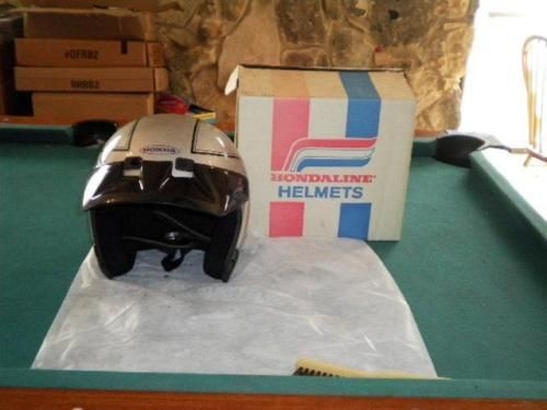 New Honda Hondaline Helmet W Visor Silver Open Face Sm