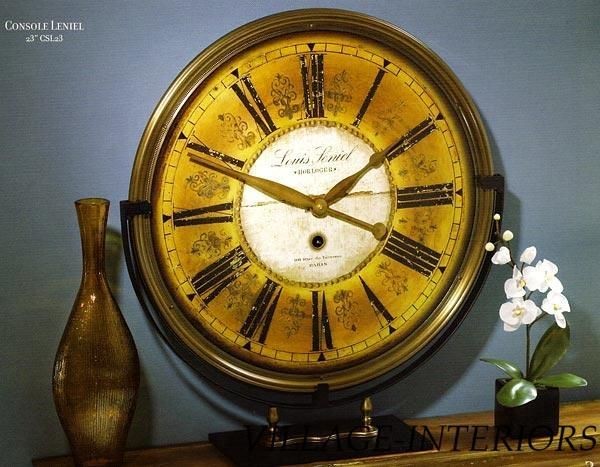 TIMEWORKS BALLARD DESIGNS 23 LIONEL CONSOLE WALL CLOCK