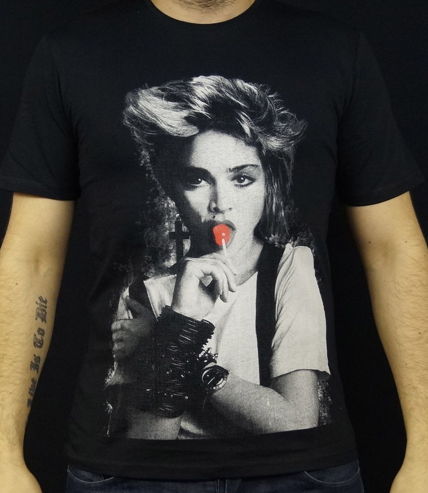 MADONNA ,LOLLIPOP, MEN S COOL , DESIGNER , SUMMER, SHORT SLEEVE T 