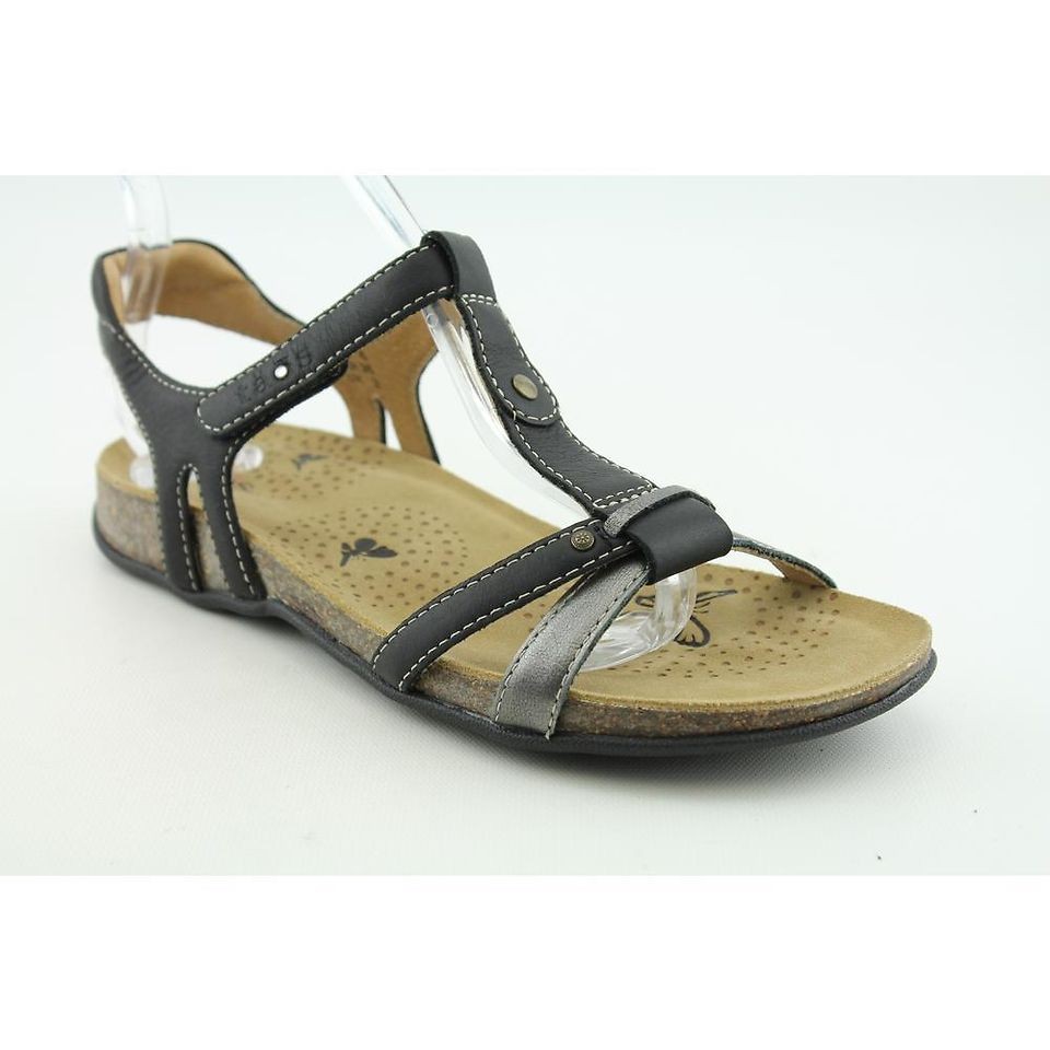 Taos Vision Womens Size 6 Brown Open Toe Leather Comfort Sandals Shoes