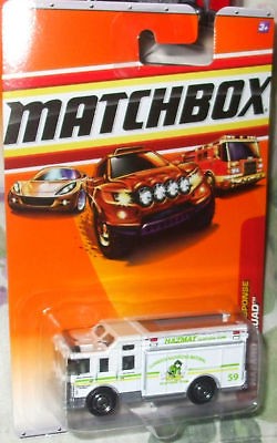 2010 MATCHBOX #51 100 WHITE HAZARD SQUAD EMERGENCY RESPONSE M