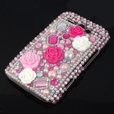 Cute Bling Rhinestone Case For HTC G16 ChaCha A810e