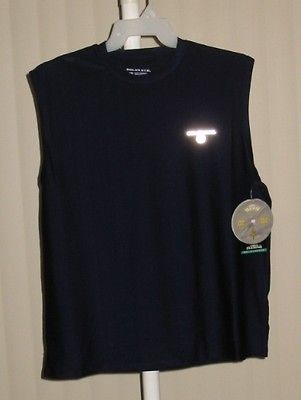 Muscle Shirt Navy Golds Gym Dri Stretch NWT Medium