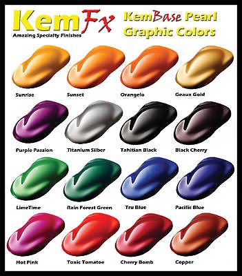   Pink Red Cherry Brown r Copper Pearl BaseCoat ClearCoat Car Paint Kit