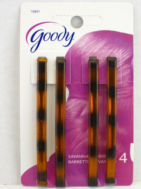 GOODY SAVANNAH TORTOISE STAYTIGHT HAIR BARRETTES