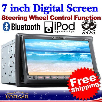   LCD Motorized Bluetooth iPod 2Din In Dash Car DVD Player 0.01