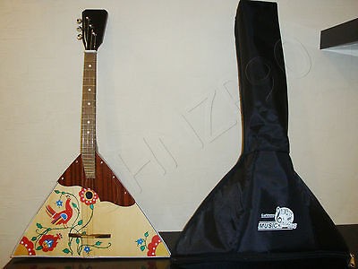 BALALAIKA with BAG Prima 3 String New Russian Ukrainian Wood High 