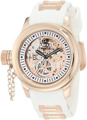 Invicta Womens Mid Size Quinotaur Russian Diver Mechanical Skeleton 