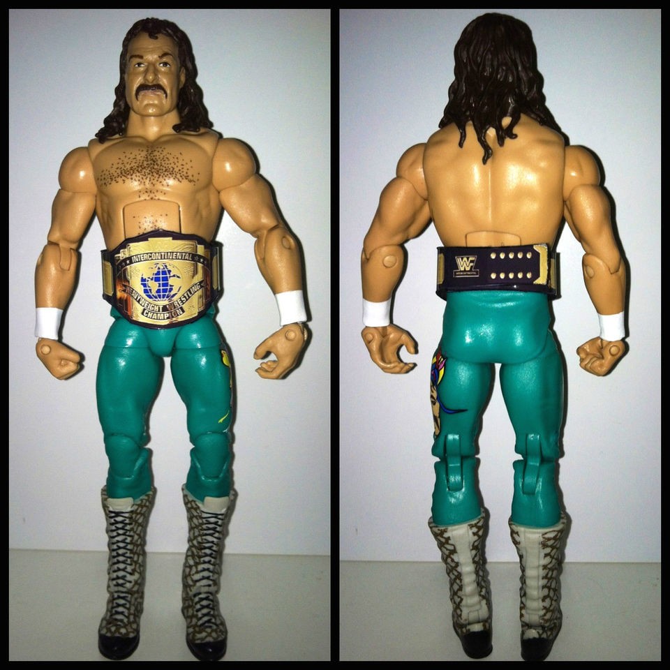   Jake the Snake Custom IC belt Wrestling Action Figure WWF Lot MINT