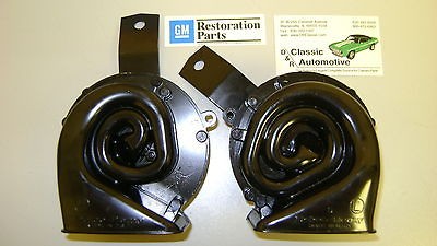 Horn Pair Delco Remy OE 69 Camaro **In Stock** High/Low Note Pair