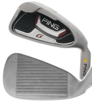 Ping G20 Iron set Golf Club 7  gw blk dot sr flex