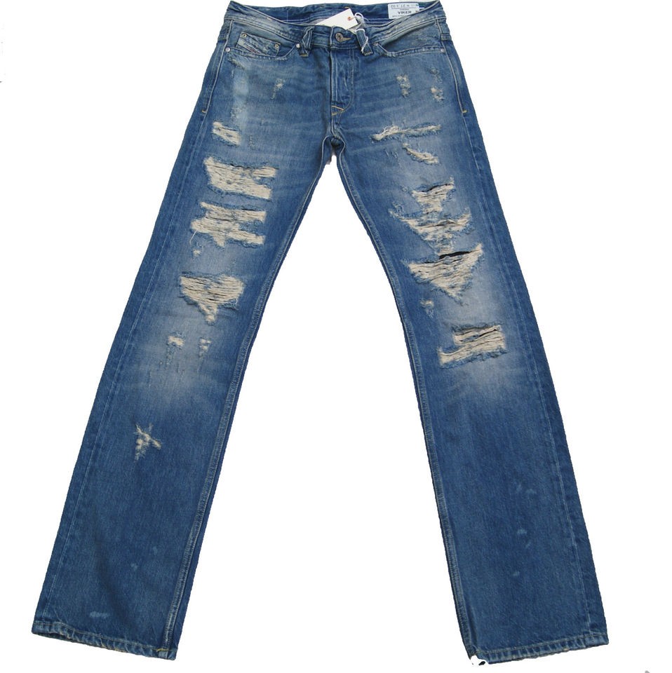 MENS DIESEL JEANS VIKER Y8A7 DESTROYED W 27 29 30 33 34 L 32 REGULAR 