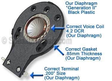 Diaphragm JBL JRX100 JRX115 JRX125 2412H 1 JRX P#10 912