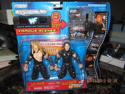 WRESTLEMANIA XVII JEFF & MATT HARDY FAMOUS SCENES SERIES 1 NEW, NEVER 