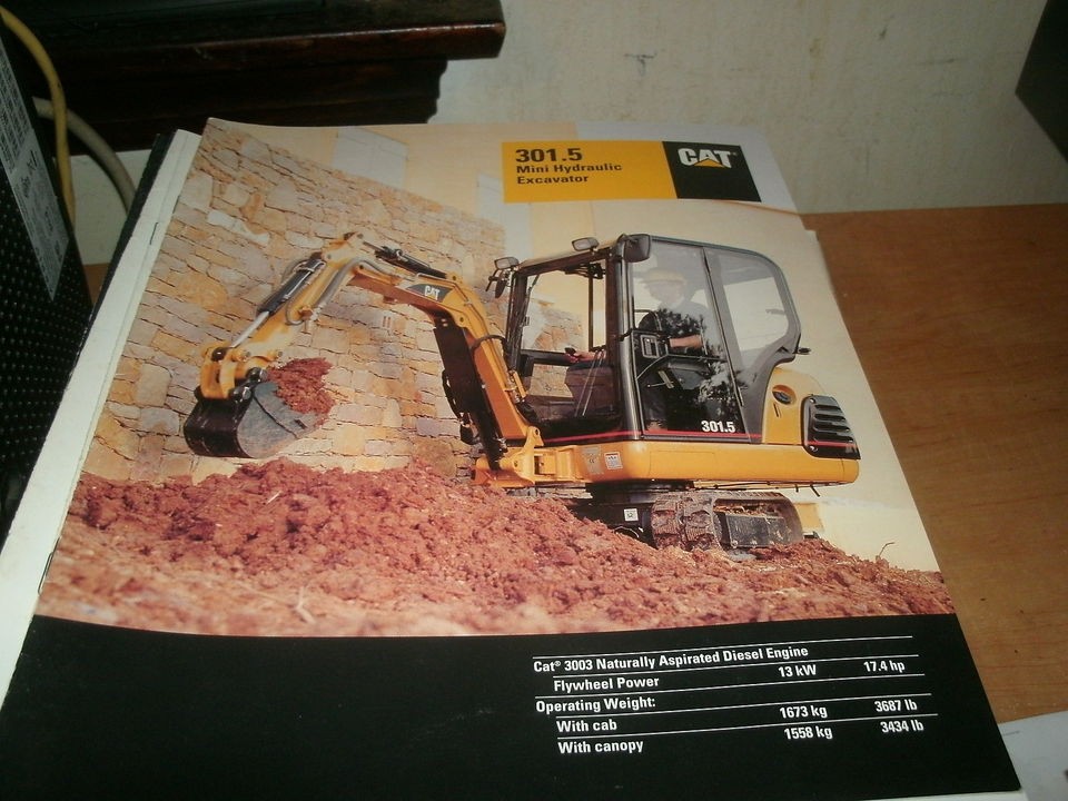 1998 1999 CATERPILLAR CAT 301.5 MINI HYDRAULIC EXCAVATOR DEALER SALES 